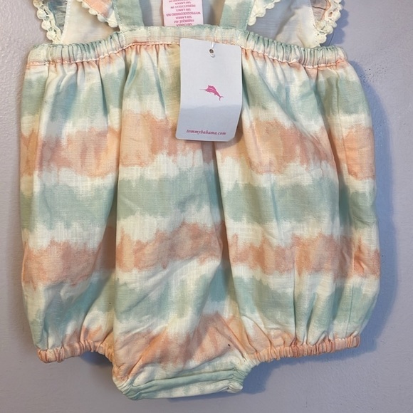 Tommy Bahama Pastel Romper Onesie Overall Tie Dye size 12 months - Picture 9 of 12